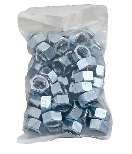 F-58863PB2 7/16-14 ZINC PLATED STANDARD HEX NUT / BAG QUANTITY: 50 PIECES